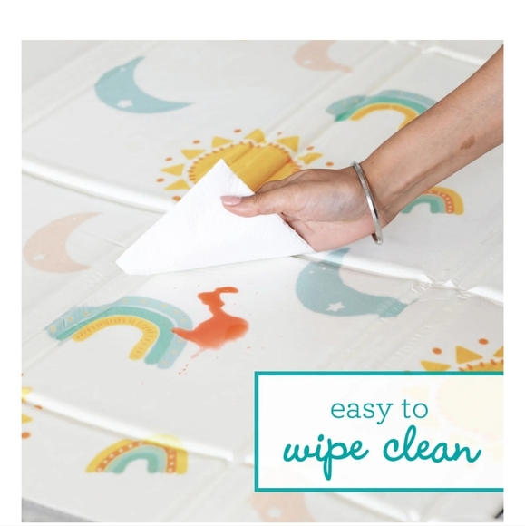 Infantino 45" Foldable Foam Playmat and 14-Piece Soft Building Blocks baby - Picture 9 of 10